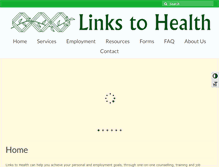 Tablet Screenshot of linkstohealth.ca